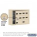 Salsbury Cell Phone Storage Locker - with Front Access Panel - 3 Door High Unit (5 Inch Deep Compartments) - 8 A Doors (7 usable) and 2 B Doors - Sandstone - Surface Mounted - Resettable Combination Locks